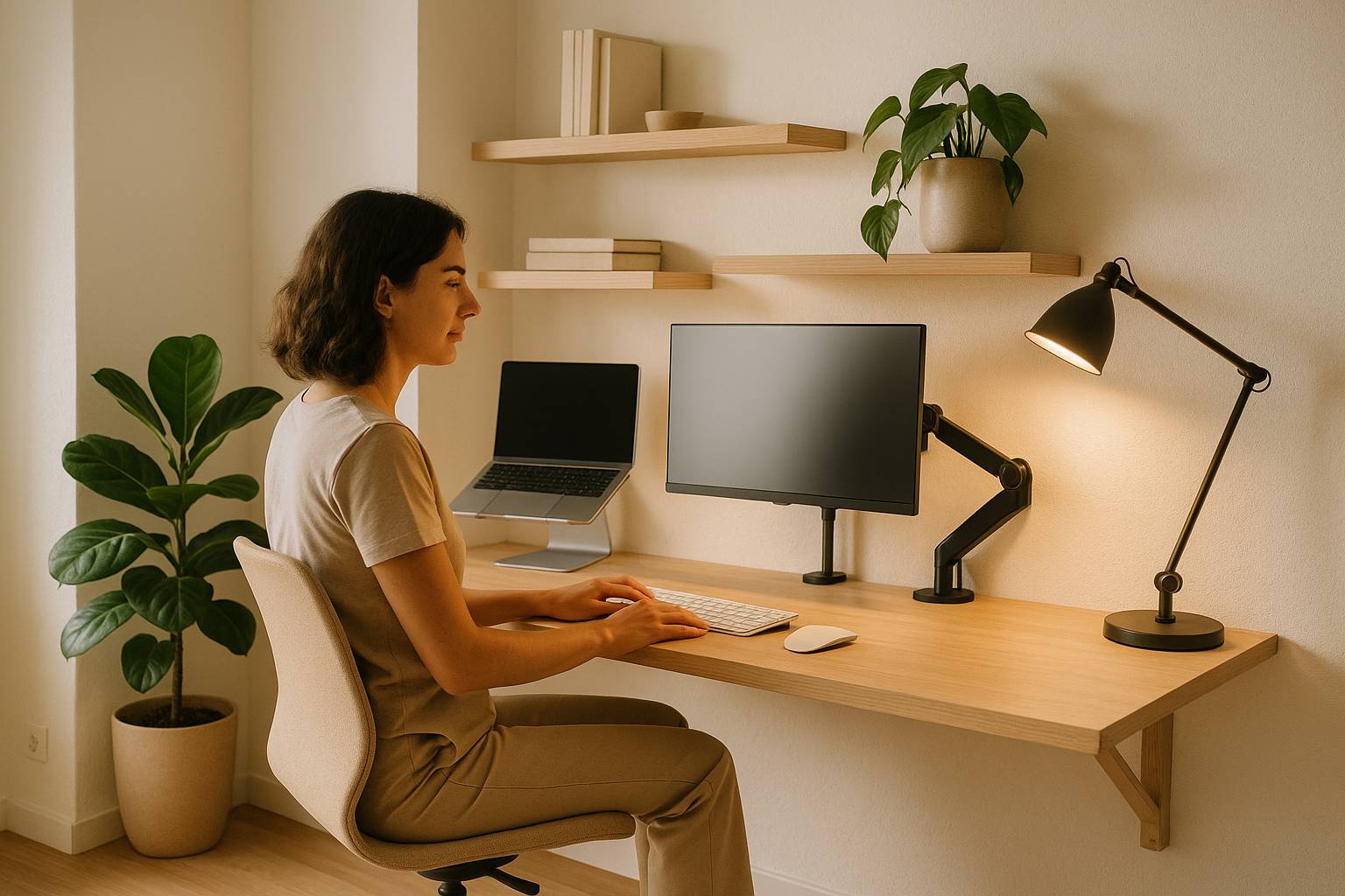 Consejos para crear una zona de trabajo eficiente en espacios pequeños