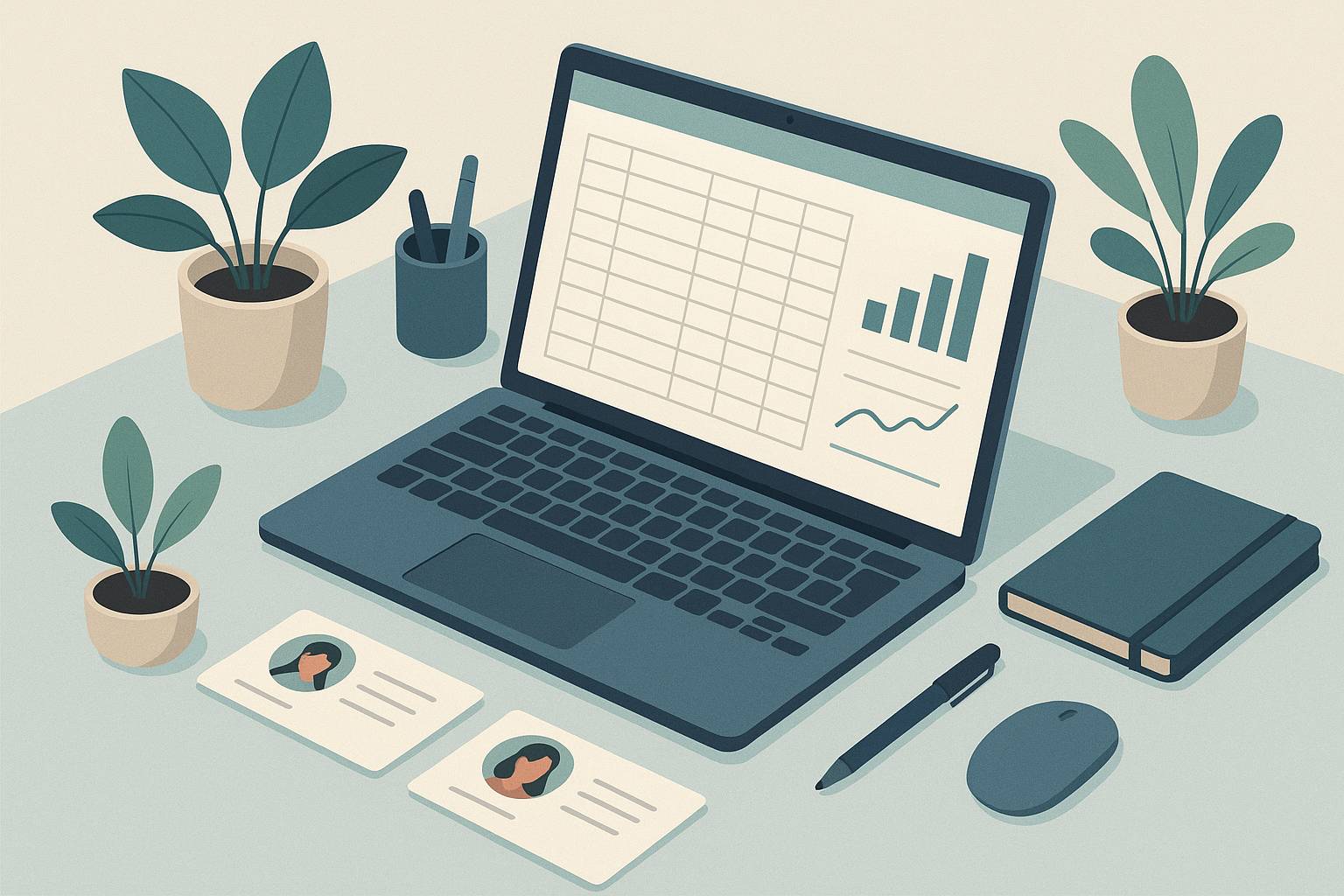 Sistemas simples para organizar clientes usando hojas de cálculo