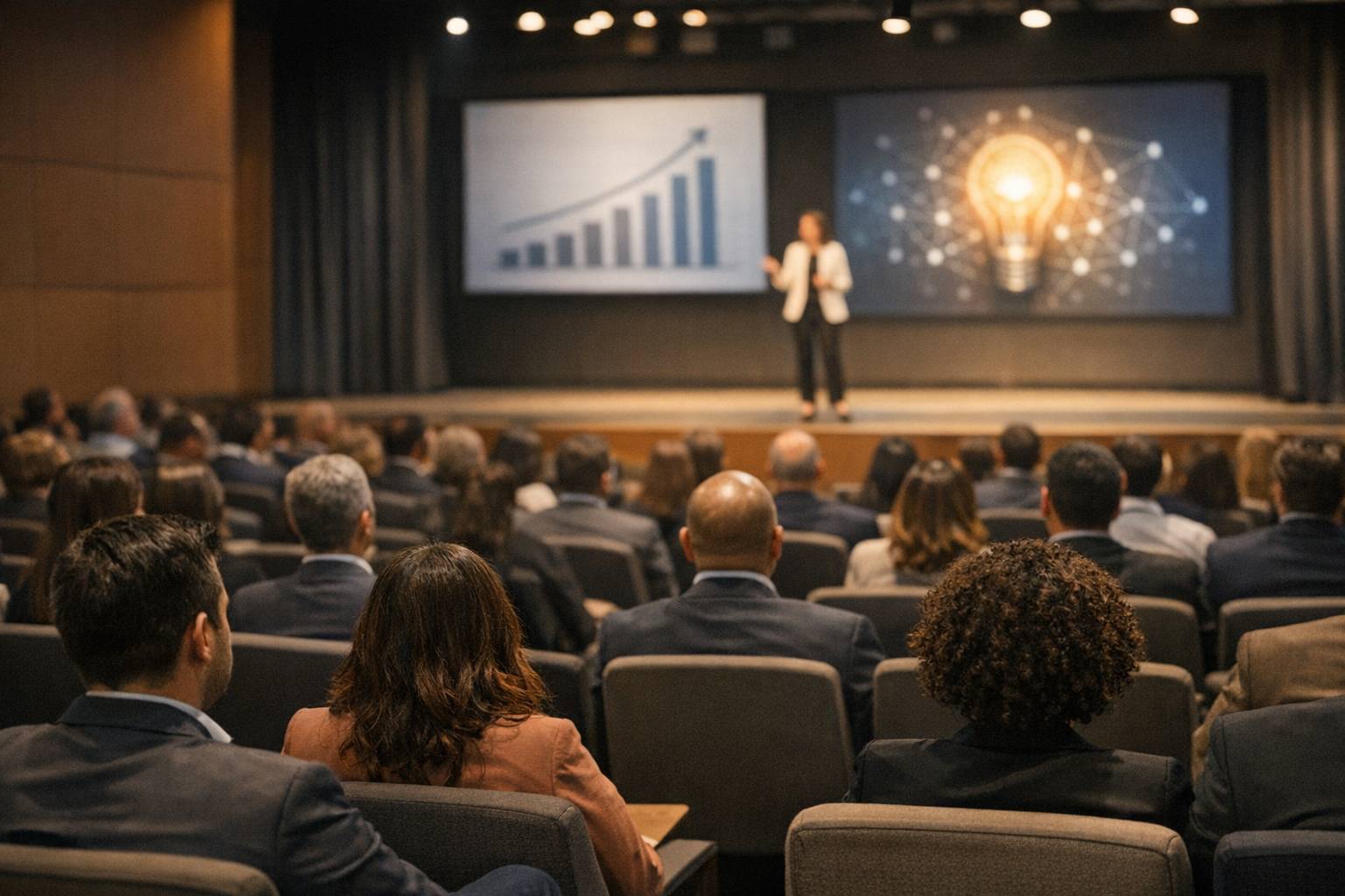 Temas de conferencias más demandados en eventos corporativos: ideas para motivación, liderazgo, ventas e innovación